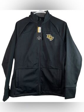 Antigua Black Jacket with Gold UCF Emblem
